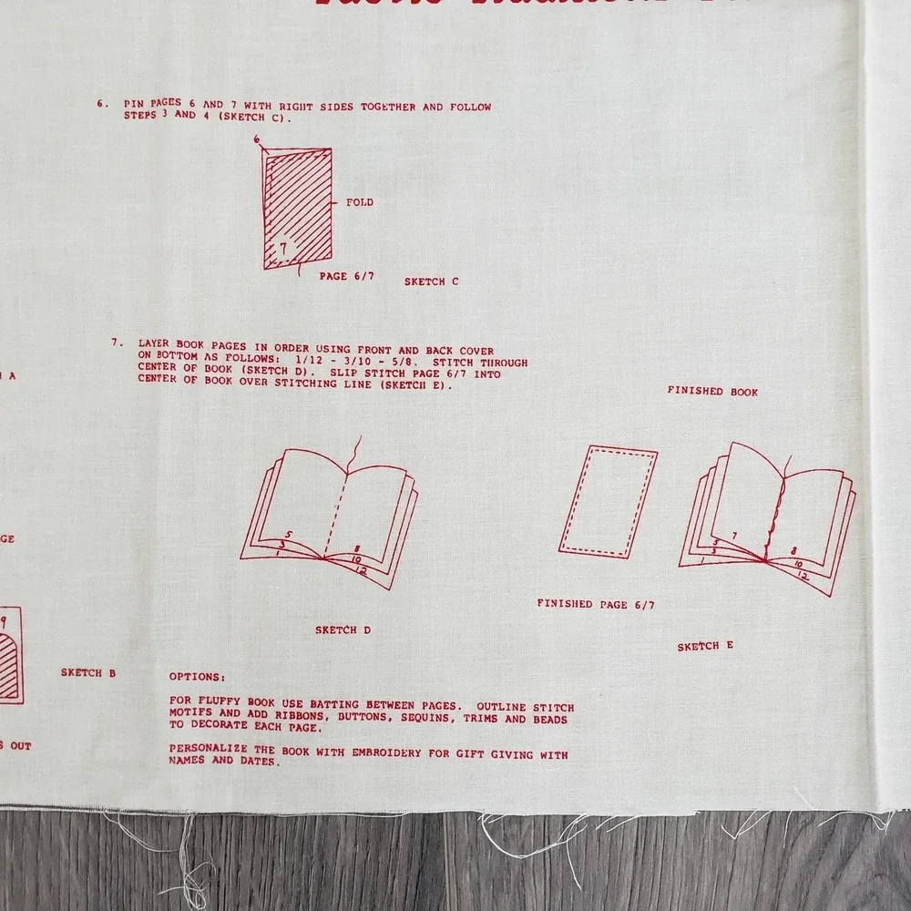 Vtg 1990 Ellen Blonder Fabric Traditions 12 Days Of Christmas Sew A Book Cloth